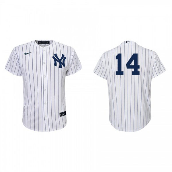Youth New York Yankees #14 Marwin Gonzalez Nike White Home Jersey