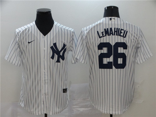Youth New York Yankees #26 DJ LeMahieu Nike Home White with Name CoolBase Jersey