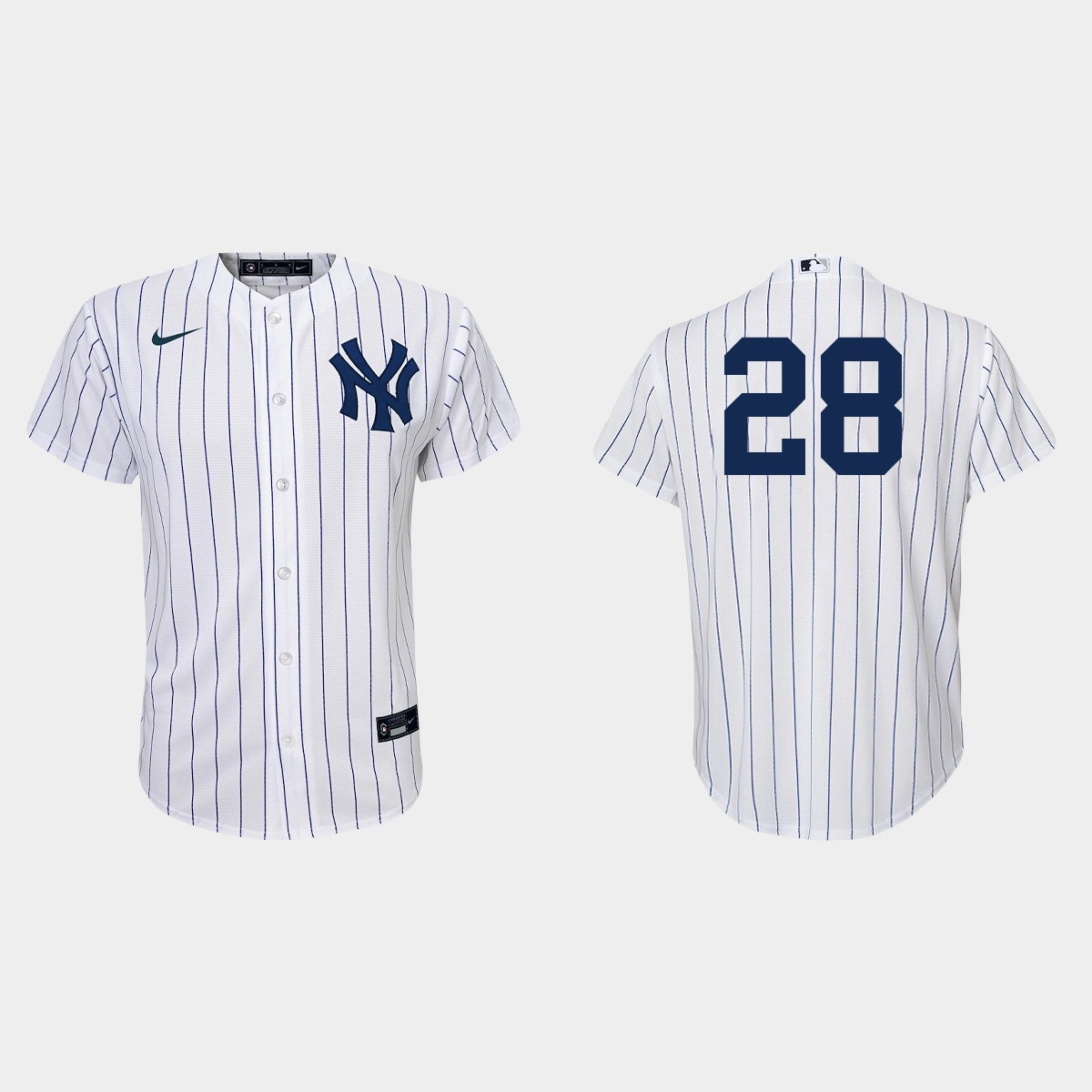 Youth New York Yankees #28 Josh Donaldson Nike White Home Jersey