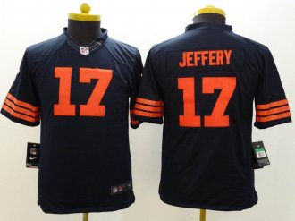 Youth Nike Bears #17 Alshon Jeffery Navy Blue 1940s Throwback NFL Limited Jersey