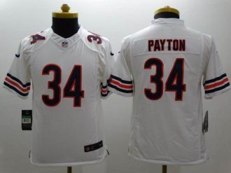 Youth Nike Bears #34 Walter Payton White Stitched NFL Limited Jersey