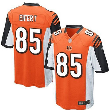 Youth Nike Bengals #85 Tyler Eifert Orange Alternate Stitched NFL Elite Jersey