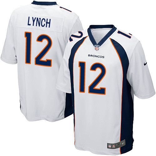 Youth Nike Broncos #12 Paxton Lynch White Stitched NFL New Elite Jersey