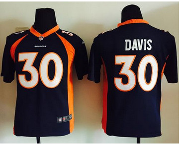 Youth Nike Broncos #30 Terrell Davis Blue Alternate Stitched NFL New Elite Jersey