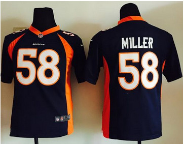 Youth Nike Broncos #58 Von Miller Blue Alternate Stitched NFL Elite Jersey