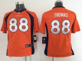 Youth Nike Broncos #88 Demaryius Thomas Orange Team Color NFL New Elite Jersey