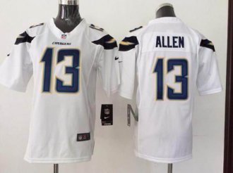 Youth Nike Chargers #13 Keenan Allen White NFL New Elite Jersey