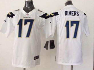 Youth Nike Chargers #17 Philip Rivers White NFL New Elite Jersey