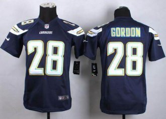 Youth Nike Chargers #28 Melvin Gordon Navy Blue Team Color Stitched NFL New Elite jersey