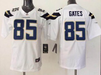 Youth Nike Chargers #85 Antonio Gates White NFL New Elite Jersey