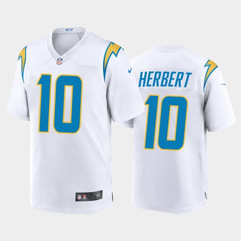 Youth Nike Chargers 10 Justin Herbert White Youth 2020 NFL Draft First Round Pick Vapor Untouchable Limited Jersey