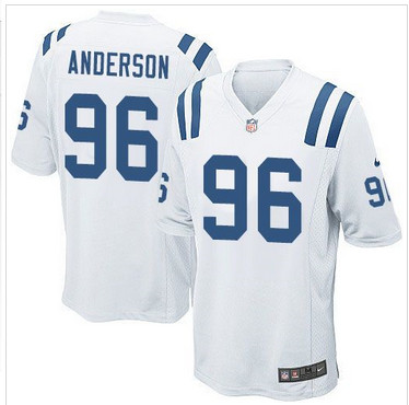 Youth Nike Colts #96 Henry Anderson White Stitched NFL Elite Jersey