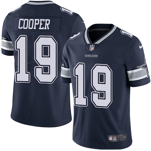 Youth Nike Cowboys 19 Amari Cooper Navy Youth Vapor Untouchable Limited Jersey