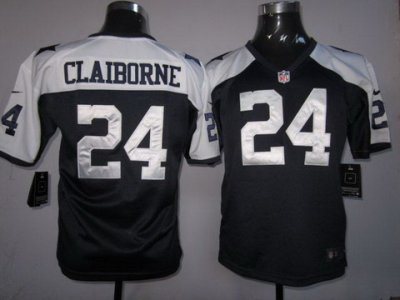 Youth NEW Dallas Cowboys #24 Claiborne Blue Thankgivings NEW NFL Jerseys