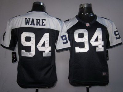 Youth NEW Dallas Cowboys #94 Ware Blue Thankgivings NEW NFL Jerseys