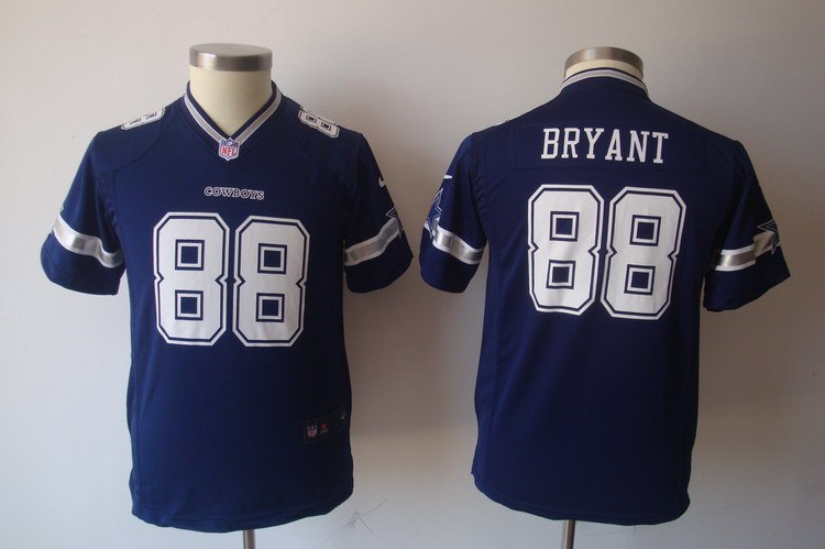 Youth NEW Dallas Cowboys 88 Dez Bryant Blue Jerseys