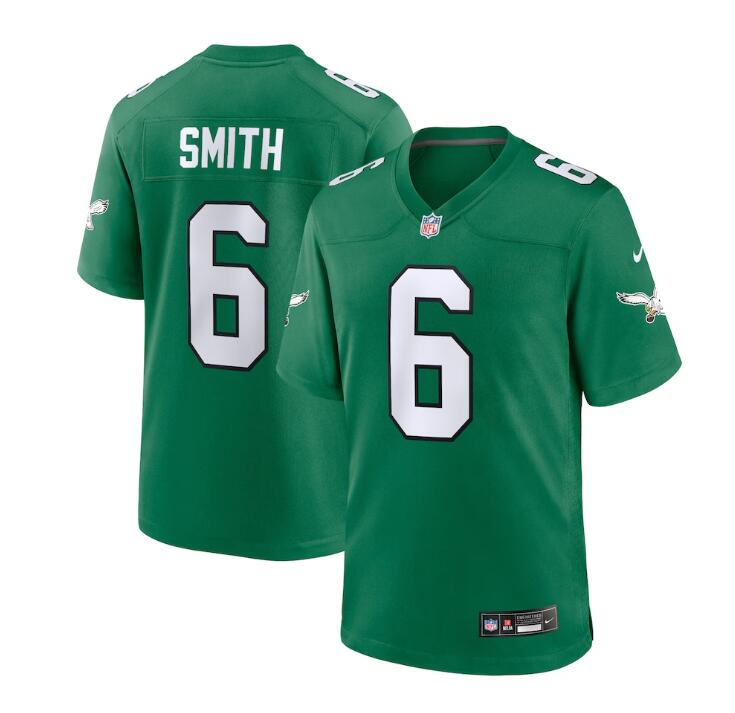 Youth Nike DeVonta Smith Kelly Green Philadelphia Eagles Alternate Player Game Jersey