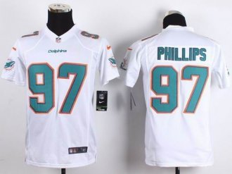Youth Nike Dolphins #97 Jordan Phillips White Stitched NFL New Elite Jersey