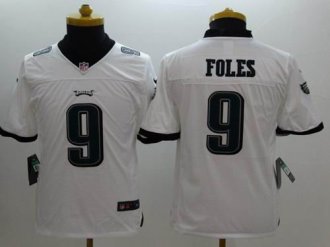 Youth Nike Eagles #9 Nick Foles White NFL Limited Jersey
