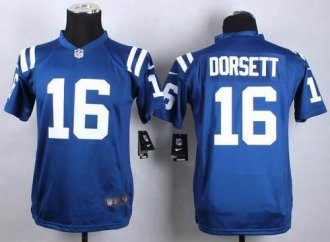 Youth Nike Indianapolis Colts #16 Phillip Dorsett Royal Blue Team Color Stitched NFL Elite Jersey