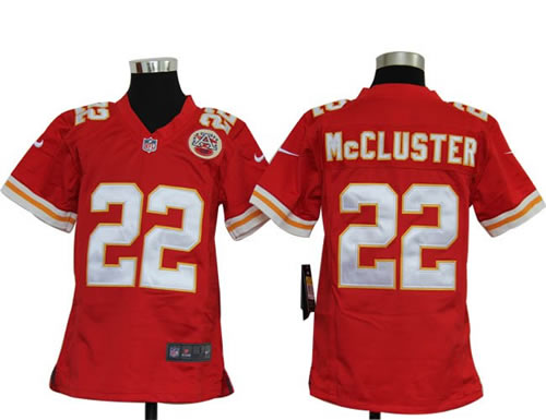 Youth NEW Kansas City Chiefs 22 Dexter Mccluster Red Jerseys