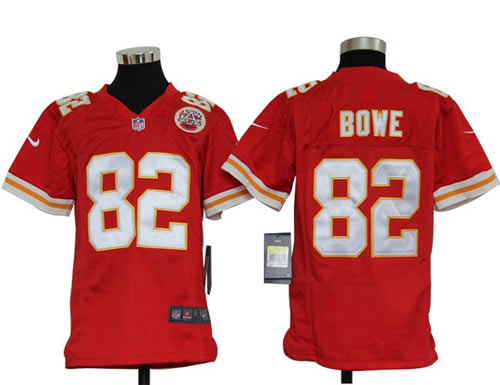 Youth NEW Kansas City Chiefs 82 Dwayne Bowe Red Jerseys