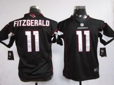 Youth NEW NFL Arizona Cardinals 11 Larry Fitzgerald Black Jerseys