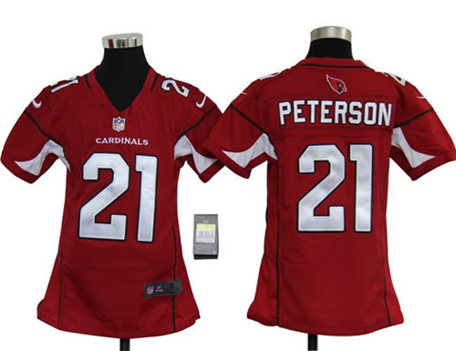 Youth NEW NFL Arizona Cardinals 21 Patrick Peterson Red Jerseys