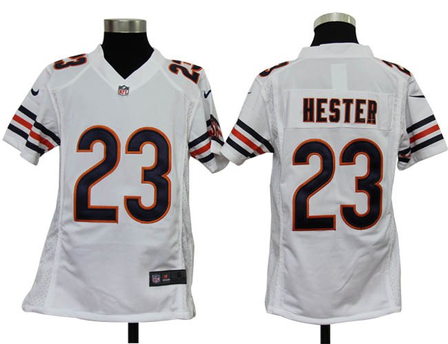 Youth NEW NFL Chicago Bears 23 Devin Hester White Jerseys