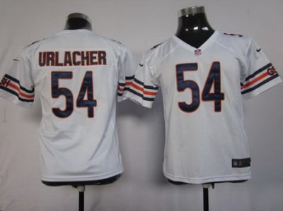 Youth NEW NFL Chicago Bears 54 Brian Urlacher White Jerseys
