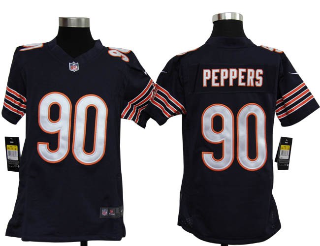 Youth NEW NFL Chicago Bears 90 Julius Peppers D.blue Jerseys
