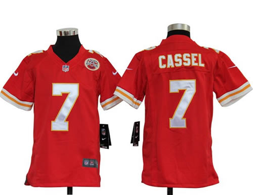 Youth NEW NFL Kansas City Chiefs 7 Matt Cassel Red Jerseys