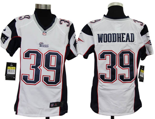 Youth NEW NFL New England Patriots 39 Danny Woodhead White Jerseys