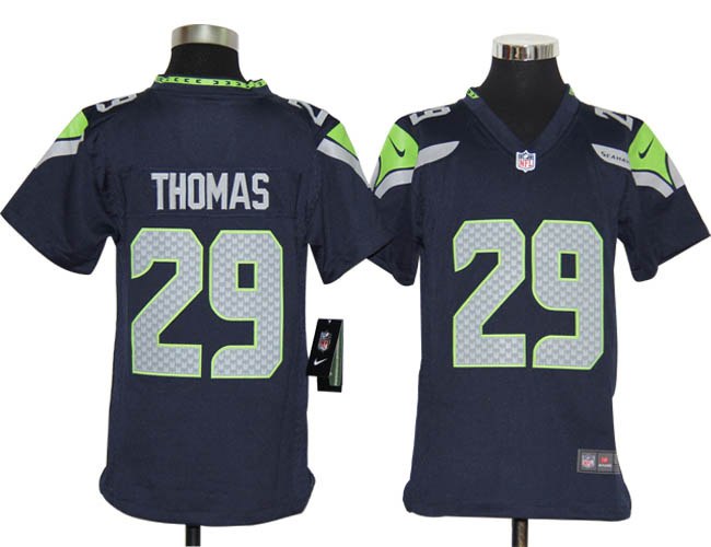 Youth NEW NFL Seattle Seahawks 29 Earl Thomas Blue Jerseys