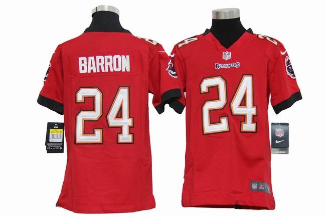 Youth NEW NFL Tampa Bay Buccanee 24 Mark Barron Red Jerseys