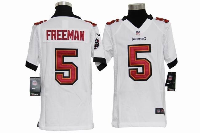Youth NEW NFL Tampa Bay Buccanee 5 Josh Freeman White Jerseys