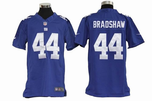 Youth NEW New York Giants 44 Ahmad Bradshaw Blue Jerseys