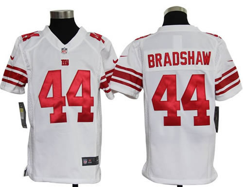 Youth NEW New York Giants 44 Ahmad Bradshaw White Jerseys