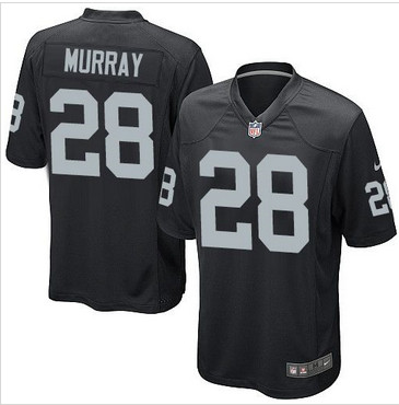 Youth Nike Oakland Raiders #28 Latavius Murray Black Team Color Stitched NFL Elite Jersey