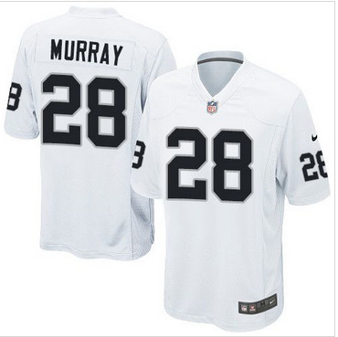 Youth Nike Oakland Raiders #28 Latavius Murray White Stitched NFL Elite Jersey