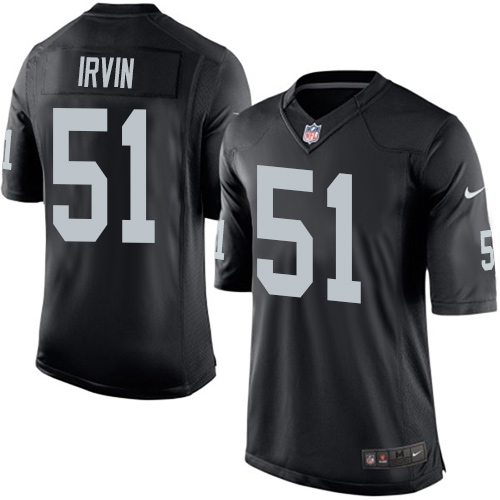 Youth Nike Oakland Raiders #51 Bruce Irvin Black Team Color NFL Jersey