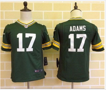 Youth Nike Packers #17 Davante Adams Green Team Color Stitched NFL Elite Jersey
