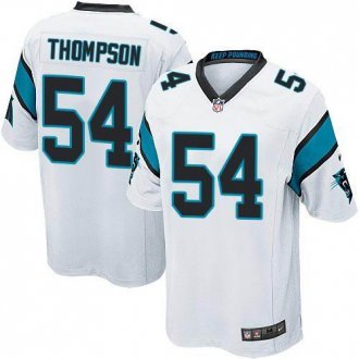 Youth Nike Panthers #54 Shaq Thompson White Stitched NFL Elite Jersey