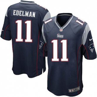 Youth Nike Patriots #11 Julian Edelman Navy Blue Team Color Stitched NFL Elite Jersey