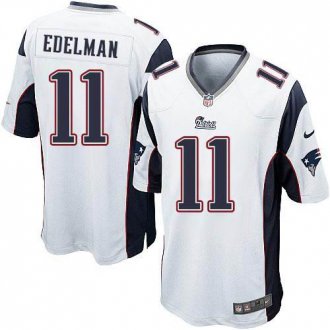 Youth Nike Patriots #11 Julian Edelman White Stitched NFL Elite Jersey