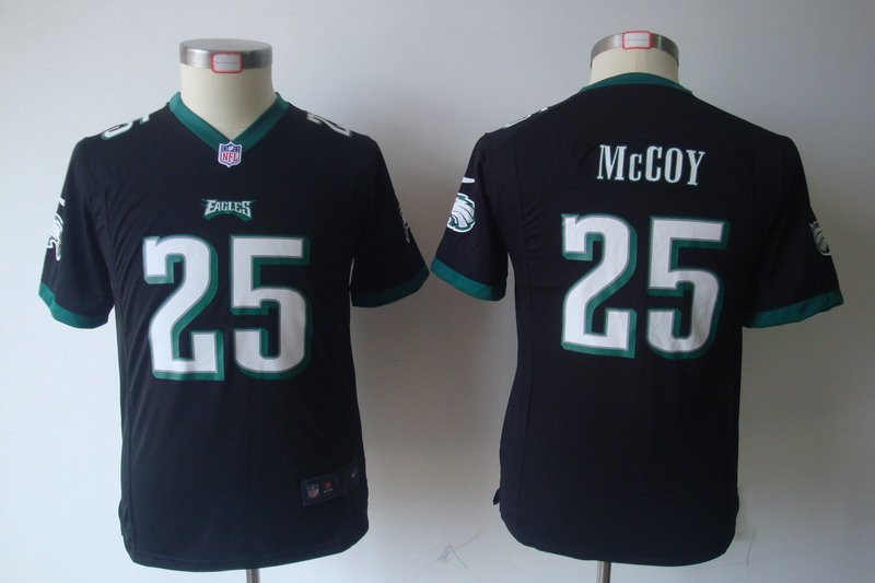 Youth NEW NFL Philadelphia Eagles 25 Lesean Mccoy Black Jerseys