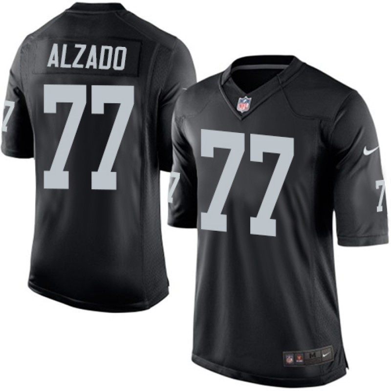 Youth Nike Raiders #77 Lyle Alzado Black Home Color Stitched NFL New Jersey
