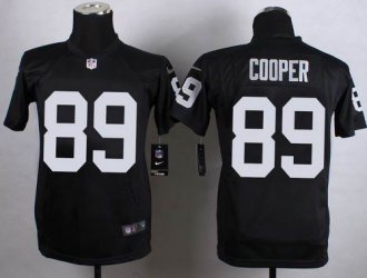 Youth Nike Raiders #89 Amari Cooper Black Team Color Stitched NFL Elite jersey