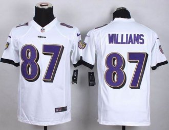Youth Nike Ravens #87 Maxx Williams White Stitched NFL New Elite Jersey