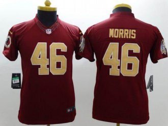 Youth Nike Redskins #46 Alfred Morris Burgundy Red Alternate Stitched NFL Limited jersey